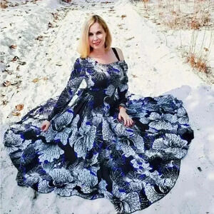 Free people maxi dress first kiss